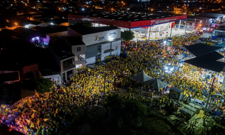 publico convencao passeata [