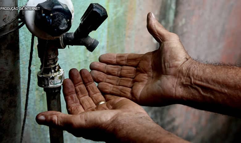 falta de agua torneira seca