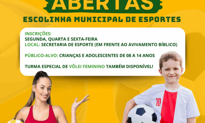 escolinha esportes