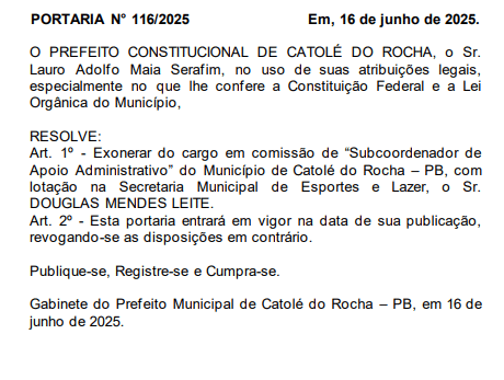 exoneração