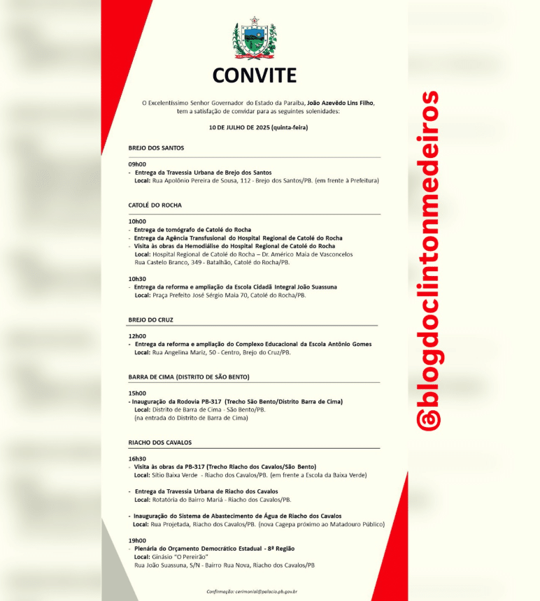 agenda joão