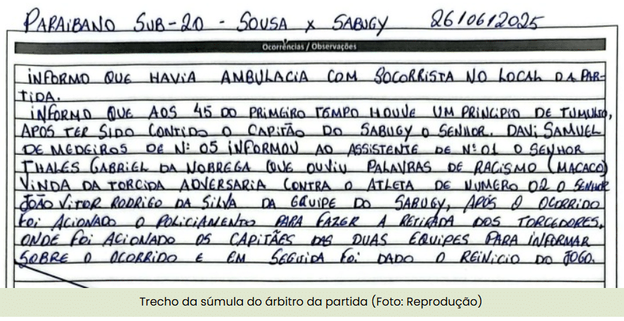 sousa x sabugy racismo