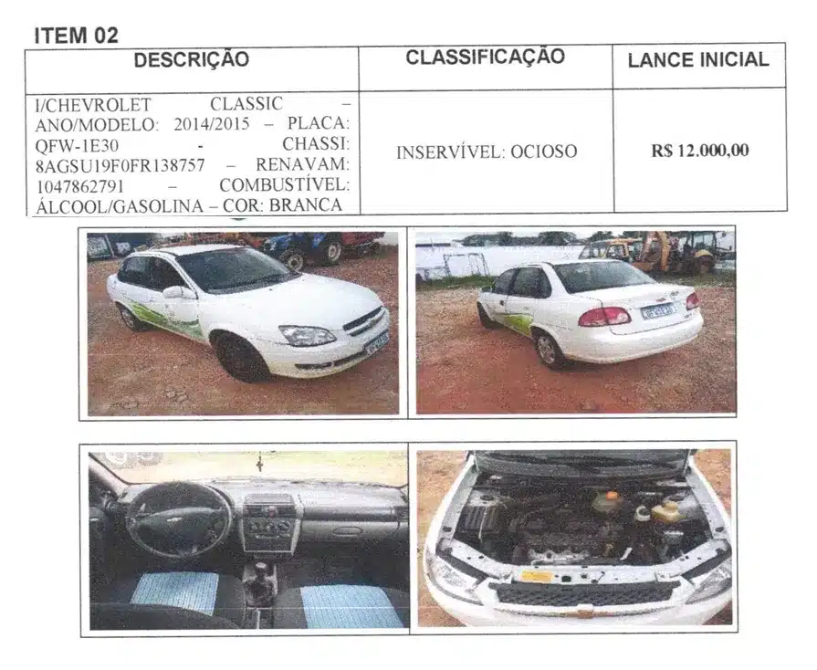 leilao sao bentinho carro 2