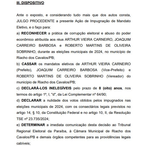 cassacao riacho dos cavalos pb 