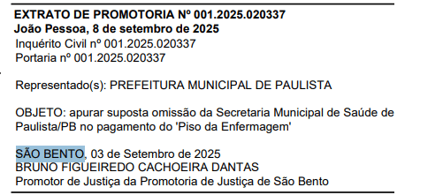 mppb omissão paulista