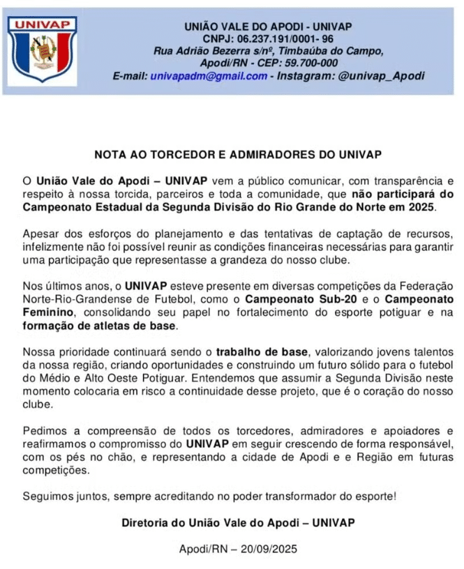 univap apodi