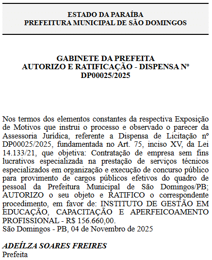 concurso sao domingos