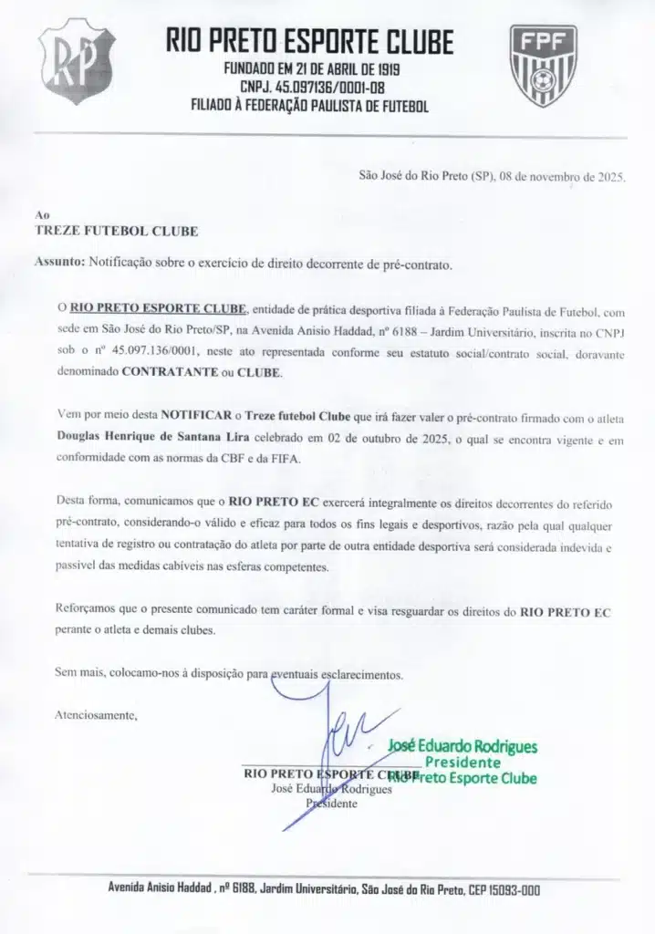 rio preto notificacao