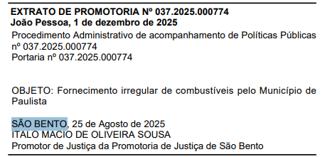 mp ivestigacao paulista combustível