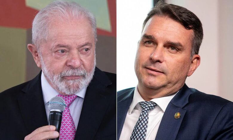 lula e flavio bolsonaro