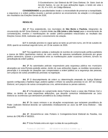 justiça sb